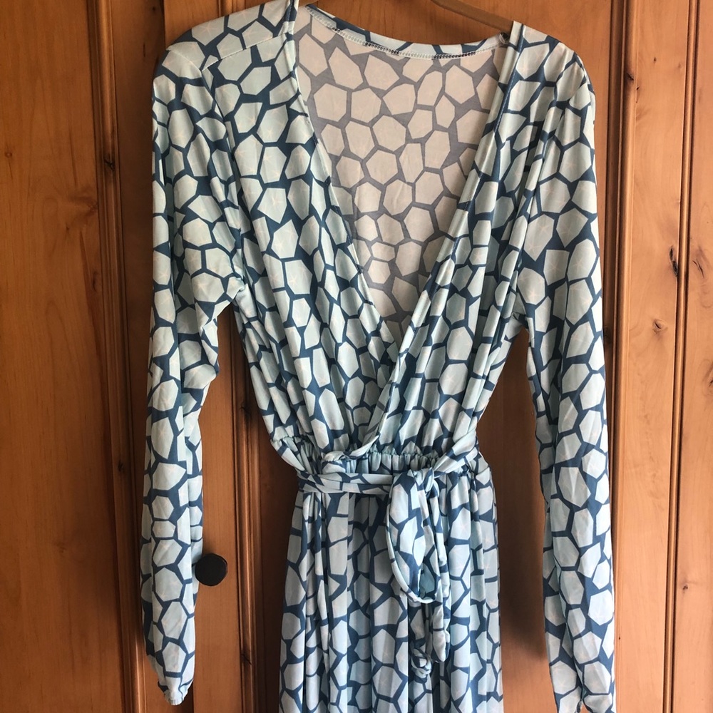 Women’s long wrap dress